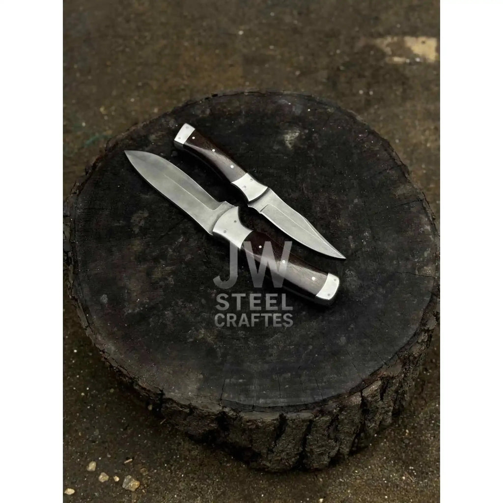 Hand-Forged 3-Piece Kitchen Knife Set with  Dark Rosewood Handles
