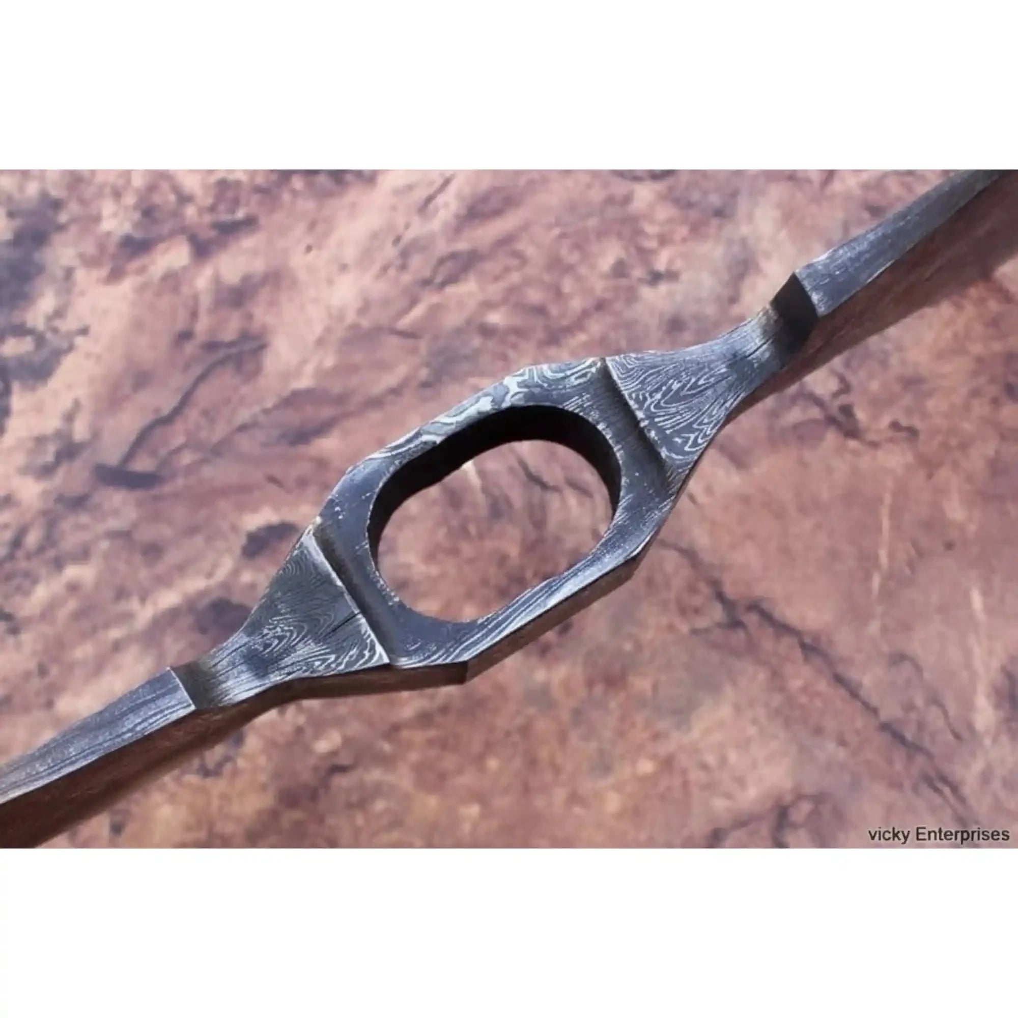 9 Inch Wide Double Bit Damascus Axe Head