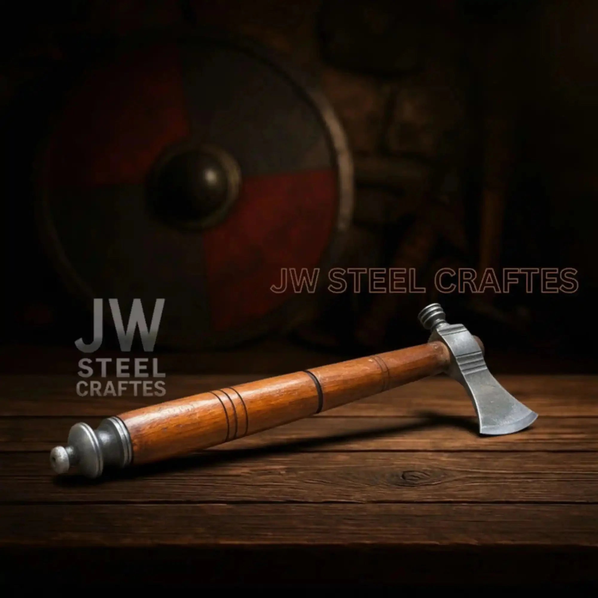 Damascus Pipe Tomahawk Hand Forged Viking Axe
