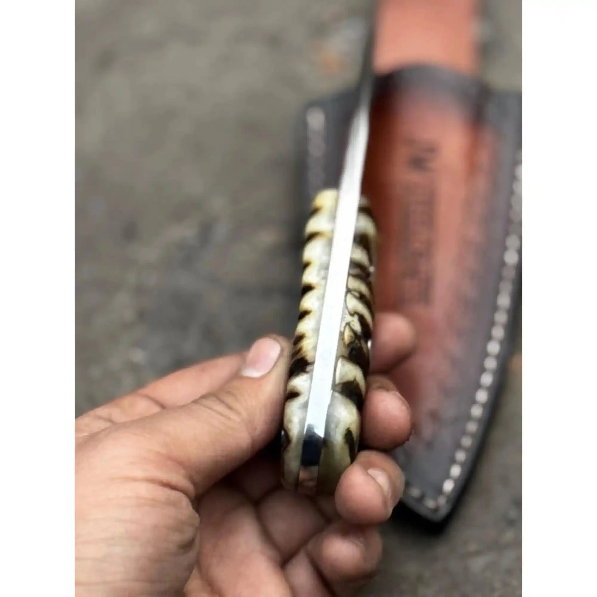 Compact Outdoor Knife – Stainless Steel Blade | Ram Horn or Wengi Wood Handle | JW SteelCrafts