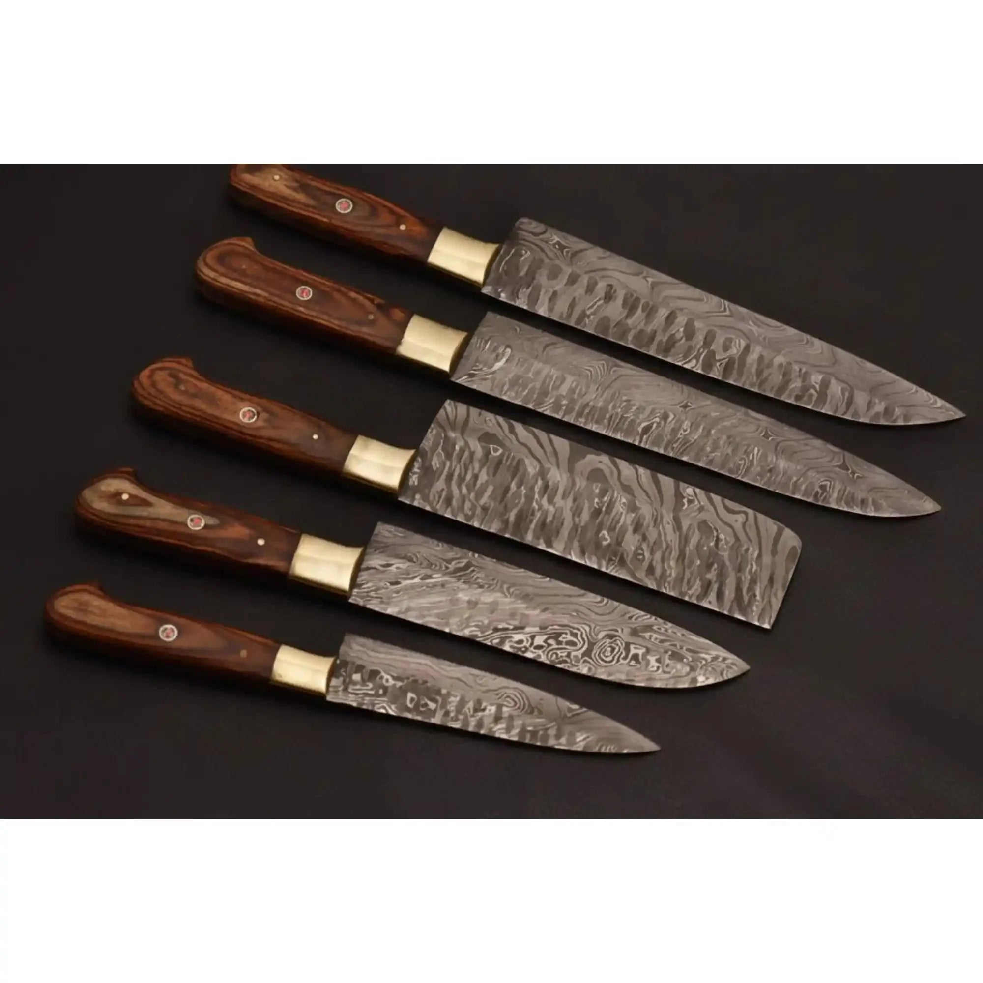 Custom Handmade Chef Knives Damascus Steel blades By JW SteelCrafts