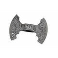 Custom Handmade Damascus Steel Double Headed Blank Axe Head – Functional Viking Tomahawk Blank for Custom Handle Builds | JW SteelCrafts