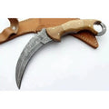 Custom Handmade Damascus Steel  Full Tang Karambit Knife