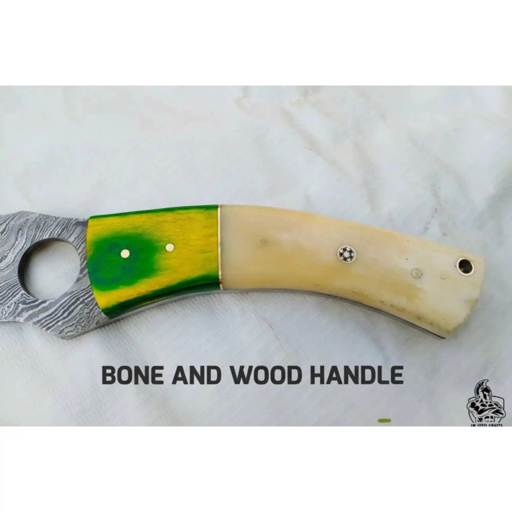 Damascus Hunting Knife 8.5” Fixed Blade
