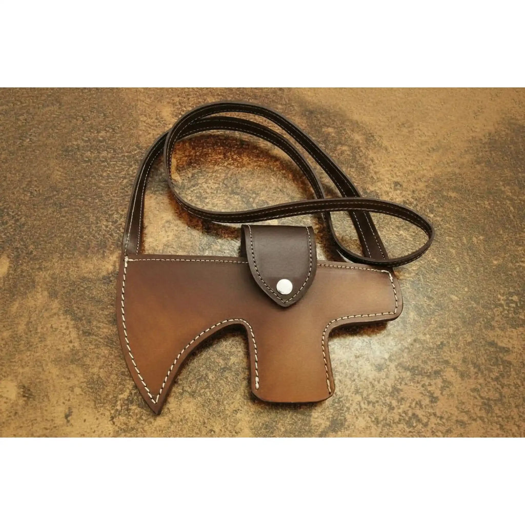 Damascus Smoking Axe Straight Handle 19 Inch