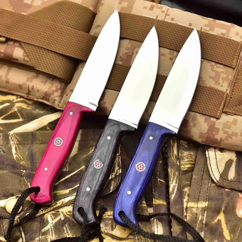 Stainless Steel Hunting Knife – Multiple Handle Colors | JW SteelCrafts