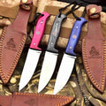 Stainless Steel Hunting Knife – Multiple Handle Colors | JW SteelCrafts