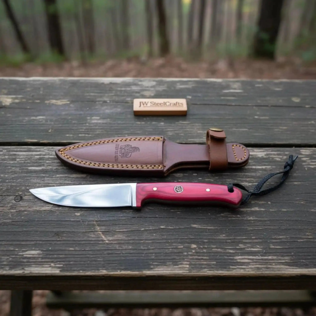 Stainless Steel Hunting Knife – Multiple Handle Colors | JW SteelCrafts