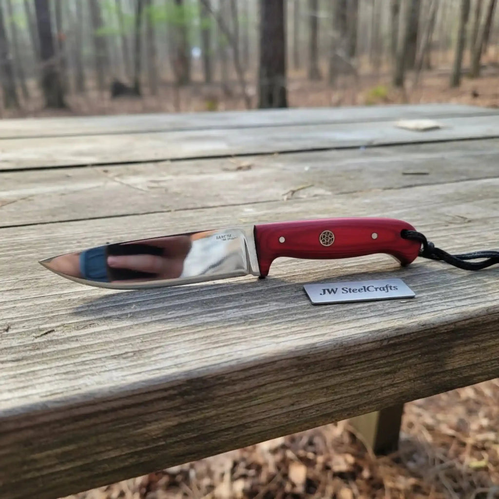 Stainless Steel Hunting Knife – Multiple Handle Colors | JW SteelCrafts
