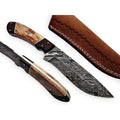 Handmade Bush-craft Knife Damascus Steel
