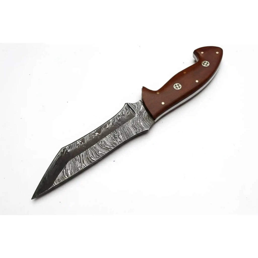 Handmade Damascus Steel Hunting Skinner Knife - 10.00 Inches/  Fixed Blade Knife