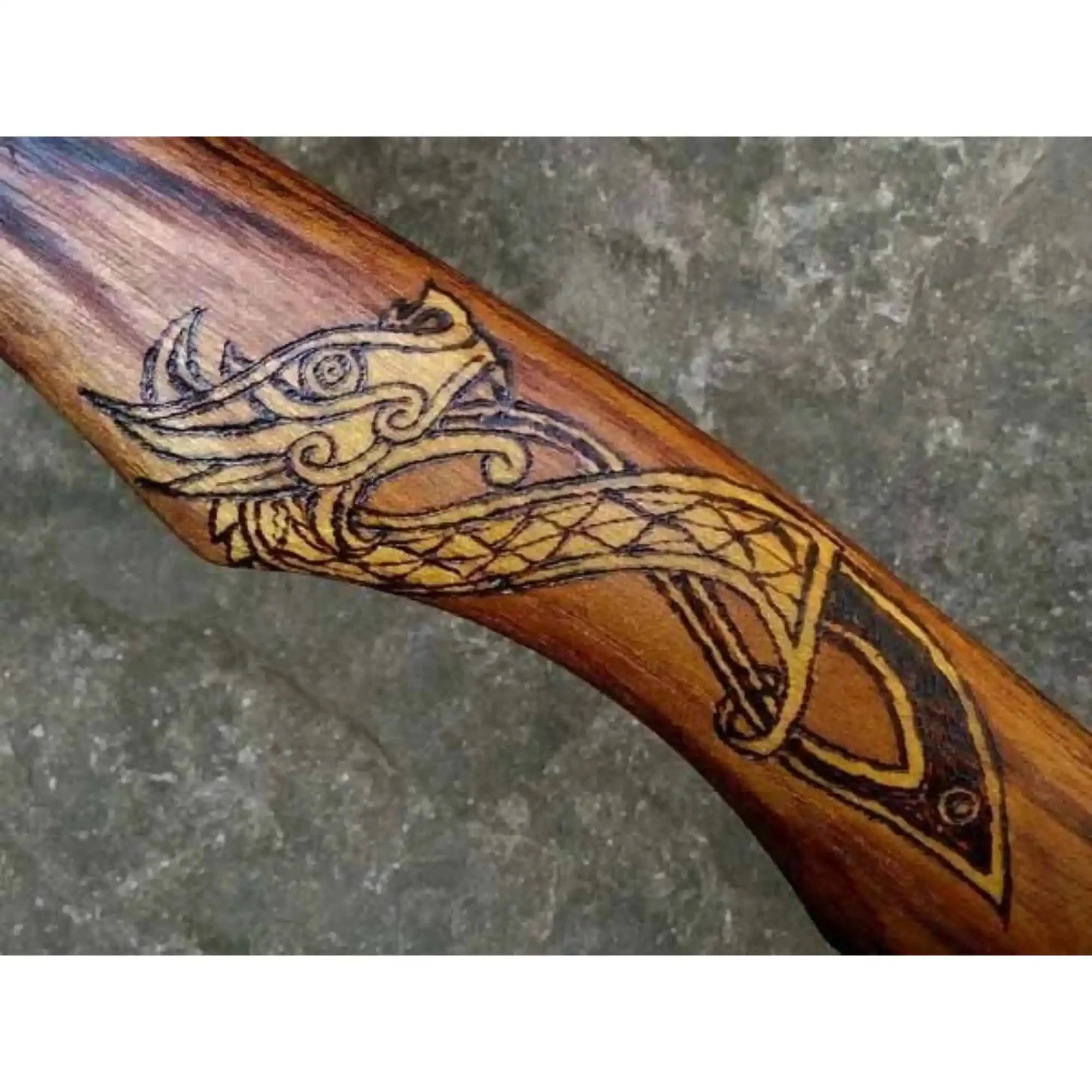 Handmade Viking Bearded Axe – Stainless Steel Head with Engraved Hardwood Handle | JW SteelCrafts