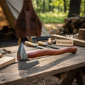 Single-Bit Angular Bearded Axe with Rear Notch